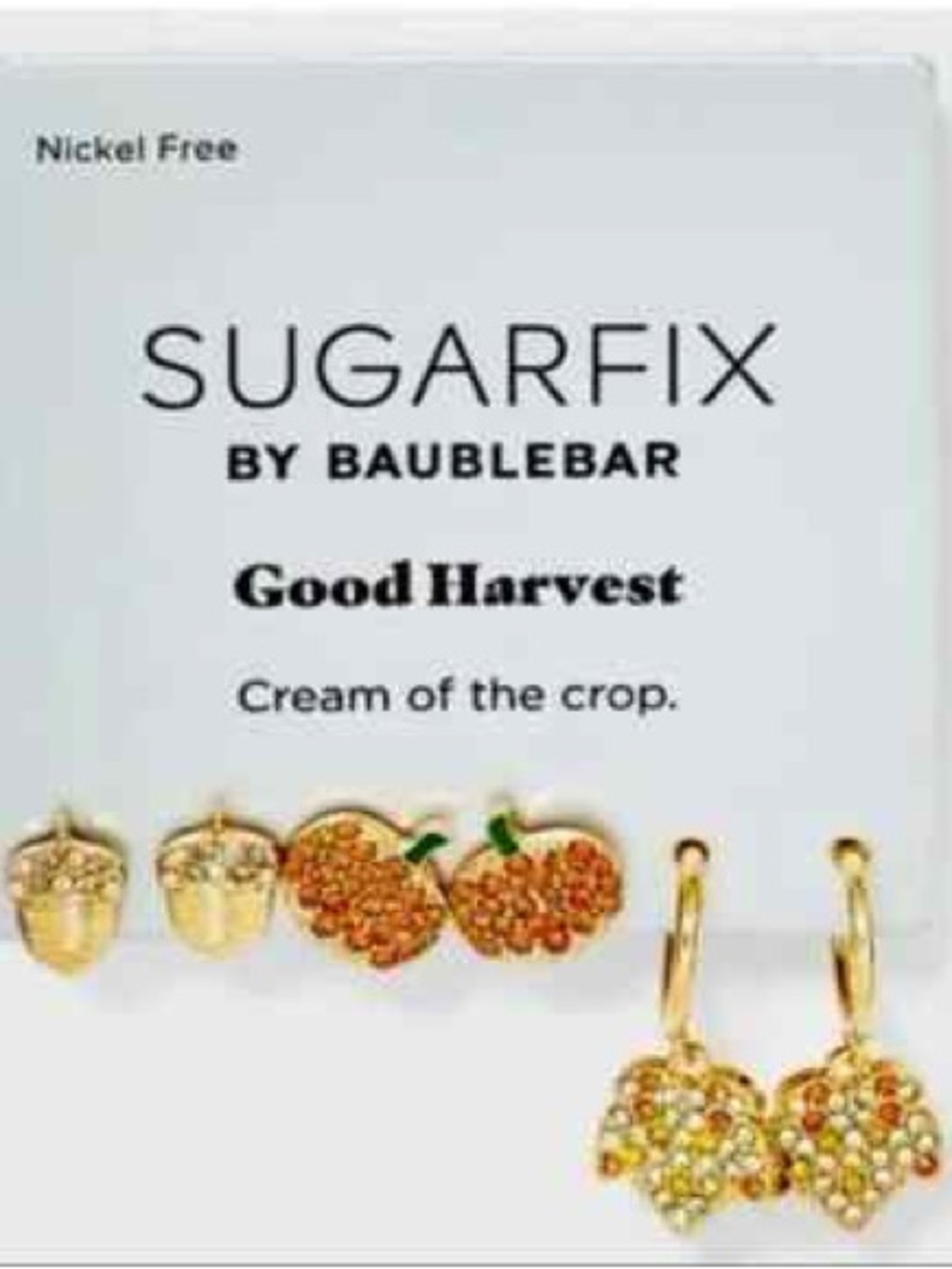 Sugarfix by Baublebar “Good Harvest” set of 3 earrings